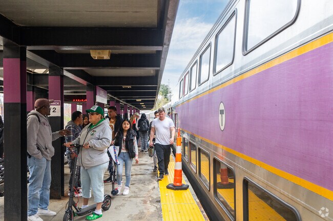 In nearby Lowell, you can find the commuter rail with service to Boston and points North.
