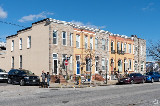 In Locust Point, you can find historic row homes with intricate brick finishes.