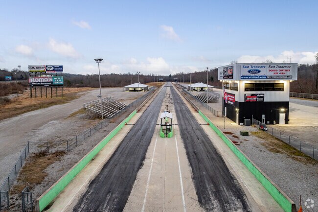 The Crossville Dragway is an 1/8th mile drag strip located near I-40 in Crossville.