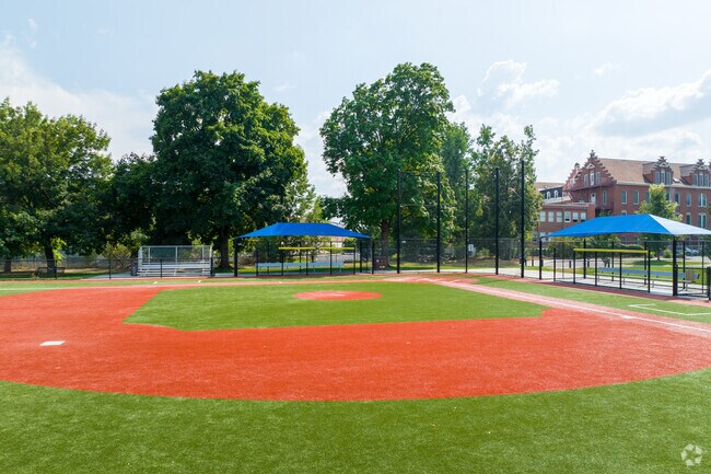 Mission Park features a full turn baseball field