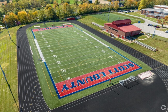 Students within Boston can play for sports teams at Scott County High School.