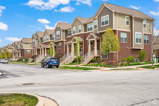 Modern townhomes can be found all around Centennial neighborhood.