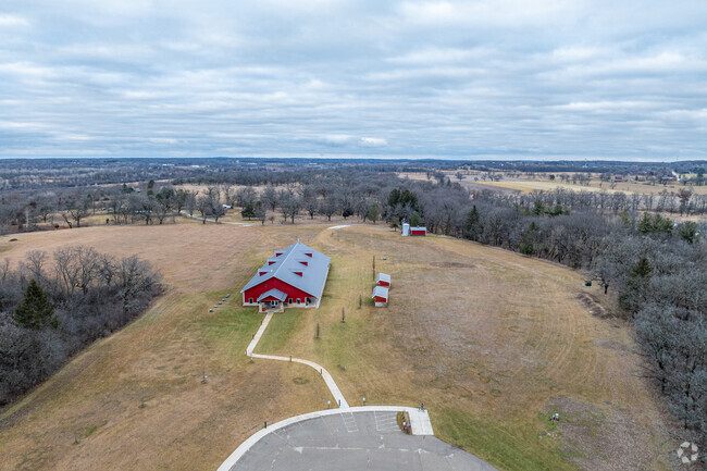 An aerial view of the entrance at Nature's Classroom Montessori.