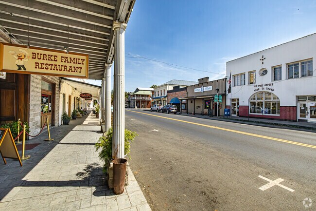 Burke Family Restaurant anchors a quiet stretch of shops in downtown Lone.