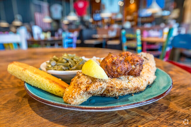 Southern fried catfish from The Station.