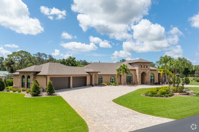 A handful of new custom high value homes are sprinkled throughout the Golf Hammock neighborhood.