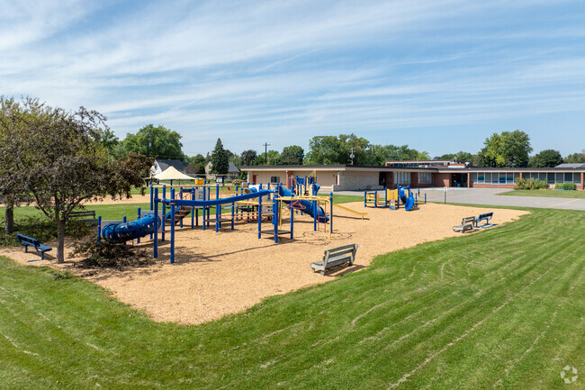 Your kids will never want to leave the playground at Emmeline Cook Elementary School.