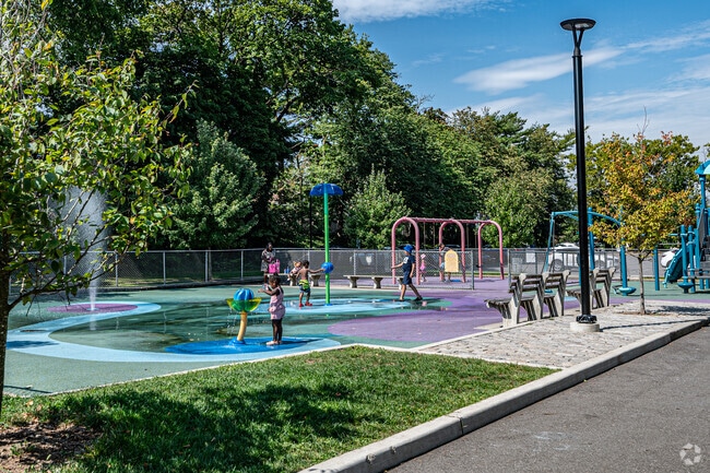 Elmont Road Park in North Valley Stream has a water park to stay cool during the warmer months.