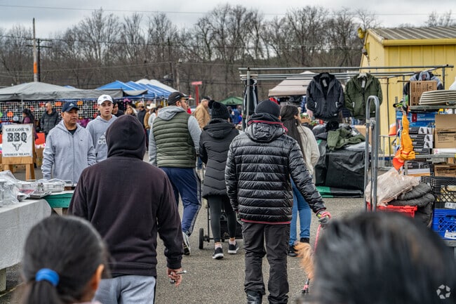 The Manalapan Township Flea Market is a bustling weekend hub for Clarks Mills' locals.