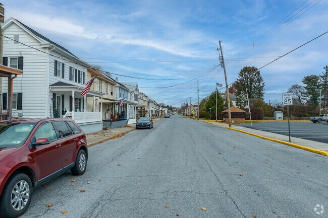 The streets of Mt. Holly Springs are lined with historic homes.