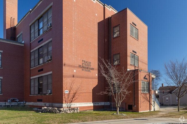 Alternate view at Veazie Street School in Wanskuck, Providence RI.