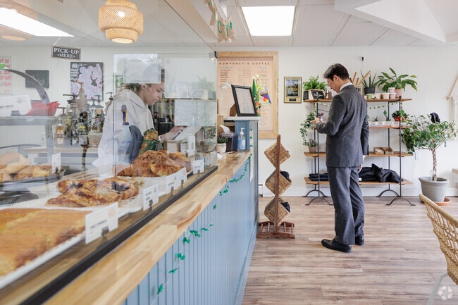 Humphrey’s Coffee is Haworth’s go-to spot for locally roasted Parlor Coffee and fresh baked treats.