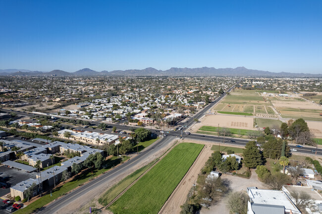 An Aerial View Of The Campus Farm Neighborhood