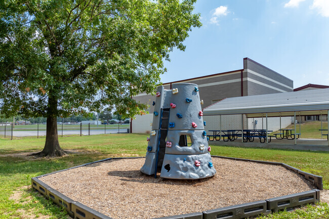 Kids can work on their climbing skills at Jim Stone Elementary in Conway.