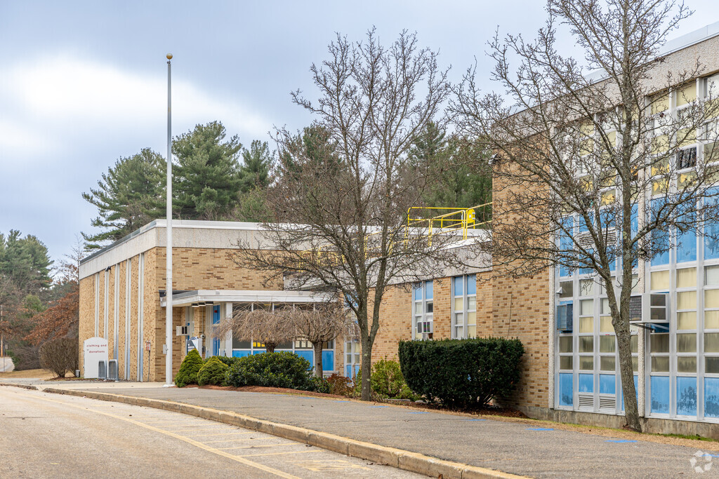 The arrival area for students at the West Intermediate School in Wilmington, MA.
