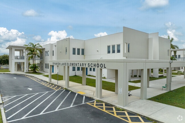 Spanish Lake Elementary School has dedicated student drop off zone.