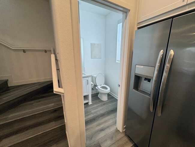 half bath on second floor