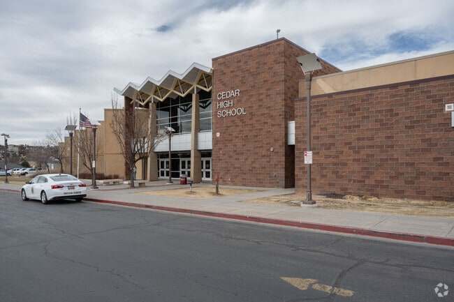 Cedar City High School is 1 of 5 high schools in the Iron District.