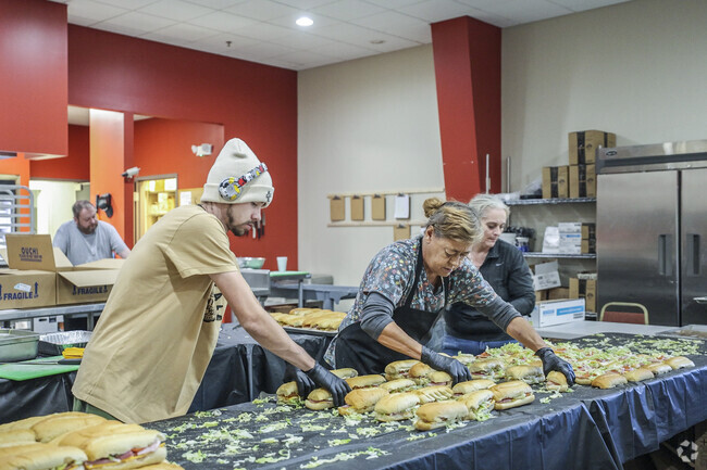 Dupre Catering in Gaston helps the community by providing meals to those in need throughout the year.