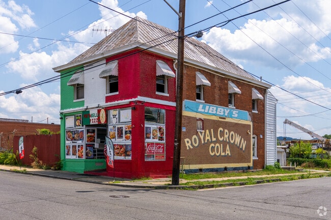PortaBella's is a popular spot for cheesy hot pizza's in Hurt Park