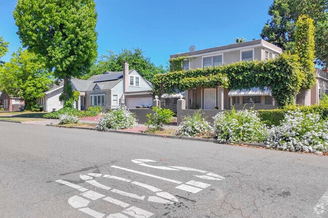 There are beautiful rows of homes in the Stockton’s Midtown neighborhood.