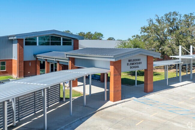 Mulberry Elementary School is the only school in the neighborhood and serves the younger kids.