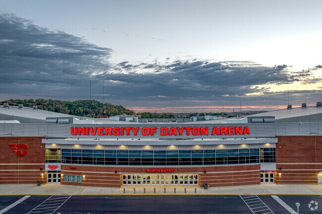 The University of Dayton, located in Carillon, is a premier college basketball facility.