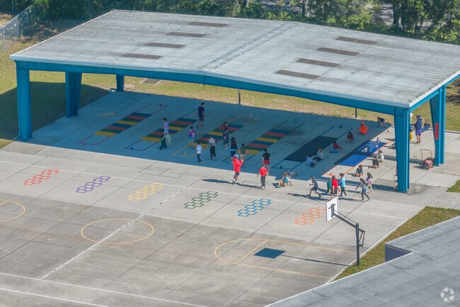 Eisenhower Elementary School kids play during recess