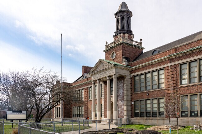 Students attending Hamilton Academy can easily walk to and from school.