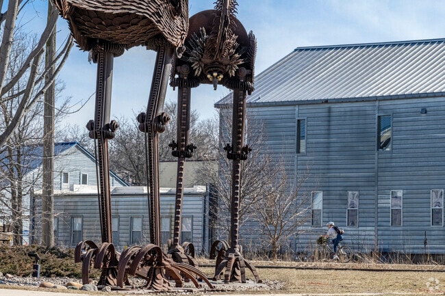 The Capital City Trail in Marquette is a busy commuter area for cyclists and joggers.
