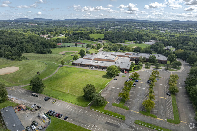 Mark T. Sheehan High School is located at 142 Hope Hill Road in Wallingford, CT.