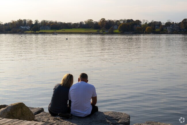 A sunset over Bristol Harbor in Downtown Bristol is a lovely way to share the end of the day.