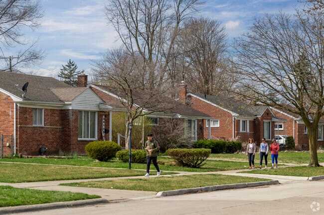 Clements Circle residents walk the neighborhood for daily exercise.
