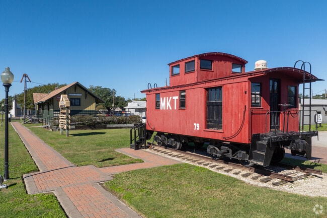 Established in the late 1800s, Katy was a key stop for trains transporting crops and goods.