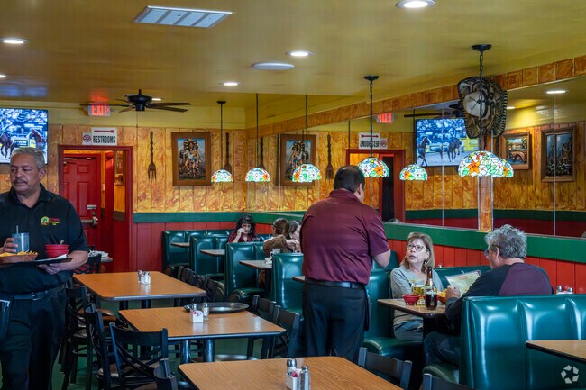 Fernley boasts a large number of owned Mexican restaurants like La Fiesta found on Main St.