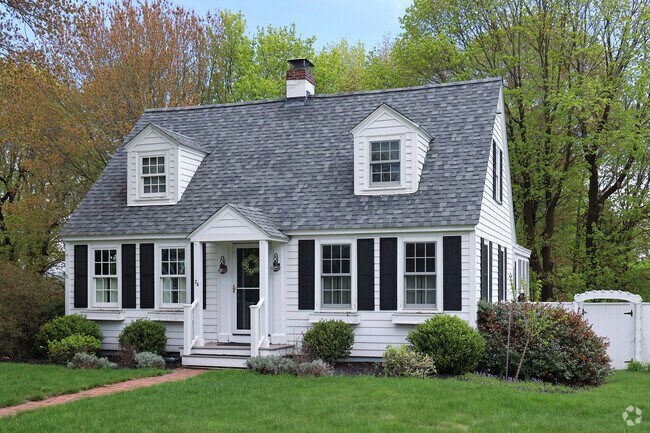 The classic Cape Cod style dominates the architecture of New Castle Island, with its charming, timeless design defining the island's coastal character.