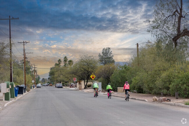 Bikers are seen all over Hedrick Acres due to its central city location.