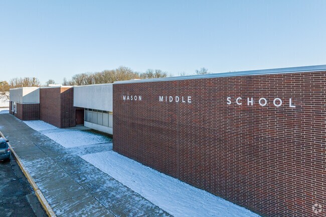 Mason Middle School has about 740 students.