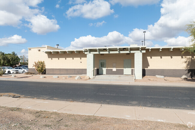The entrance of Step Up School in Mesa is on the north side.