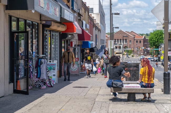 The streets of Upper Darby are always busy with people shopping and socializing.