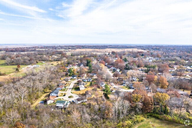 Spanish Lake has many homes from single story ranch to two story tudors houses.