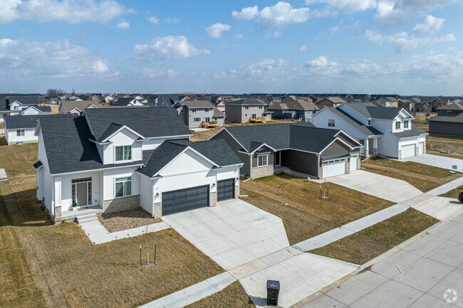 Modern contemporary homes are common in Northwest Ankeny.