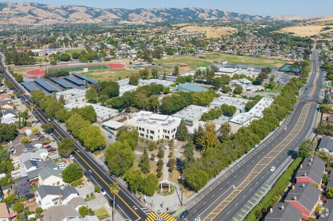 Silver Creek High School campus in Hidden Glen, San Jose, California.