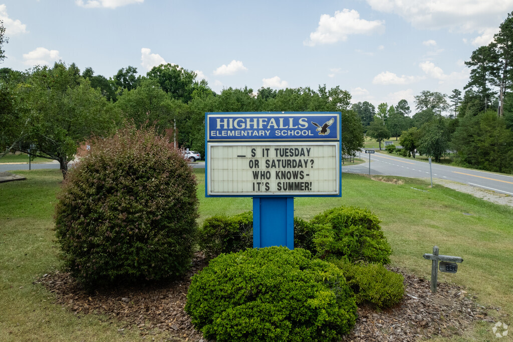 Many students living in the area attend Highfalls Elementary School.