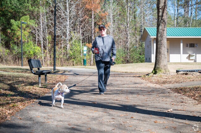 Locals enjoy walking at Westover Park.