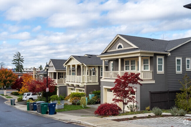 Homes in the Downtown Kirkland neighborhood have views over Lake Washington.