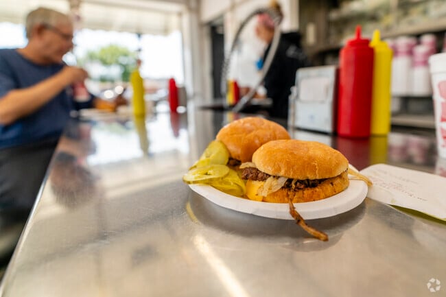 Livonia locals head to Bates Burgers for their famous sliders.