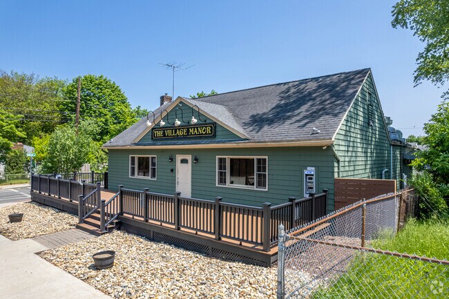 The Village Manor building in Manor, Dedham.