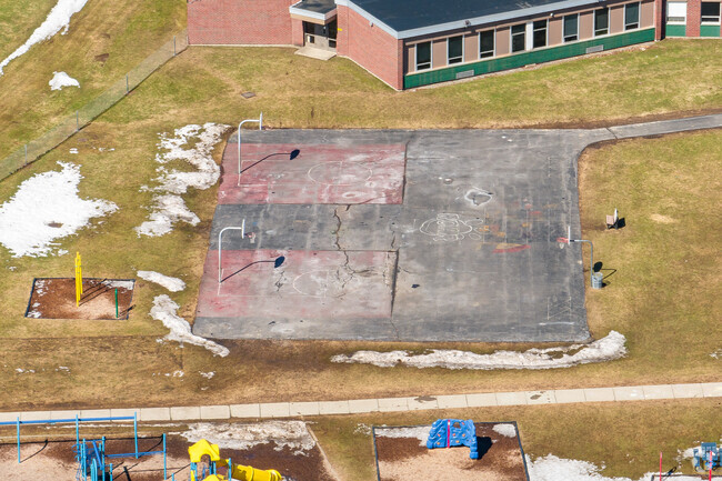 Franklyn S Barry School in Cortland also has basketball courts for students.