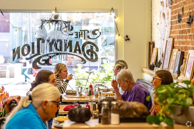 Downtown Iowa City has numerous restaurants, bars, shops, and businesses.